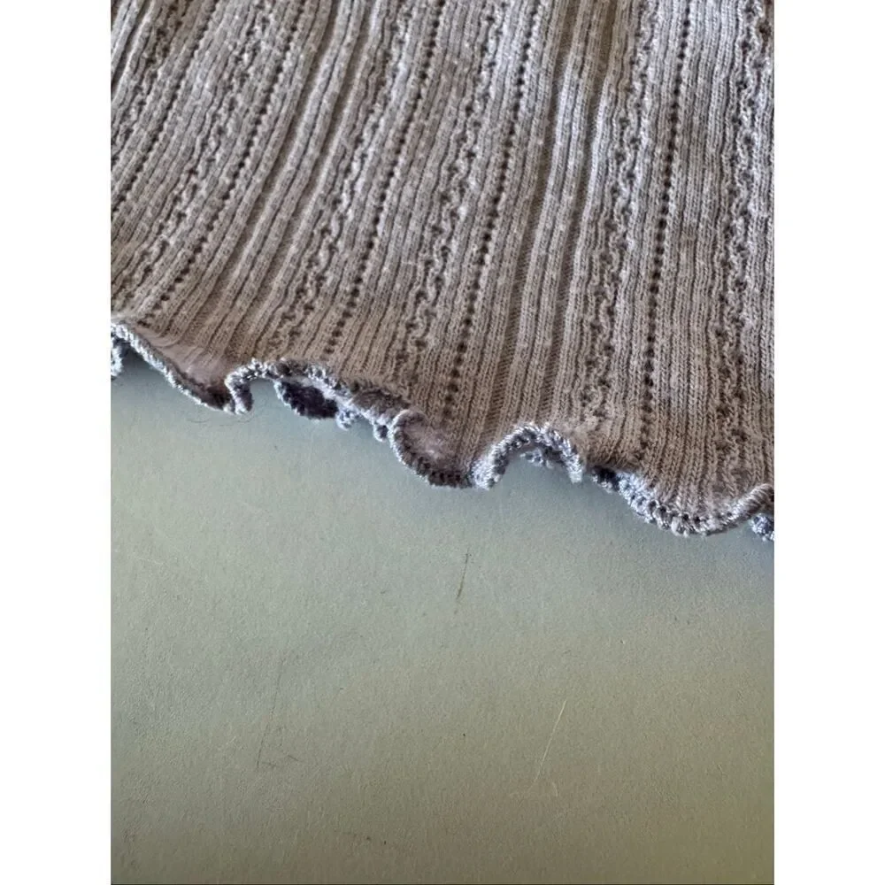 Zara 3-4 year toddler girls purple pastel lavender knit blouse cottage